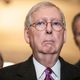 Senate Majority Leader Mitch McConnell (R-KY) speaks to reporters following the Senate Republican policy luncheon, which both President Donald Trump and Vice President Mike Pence attended on March 10, 2020, in Washington, DC.